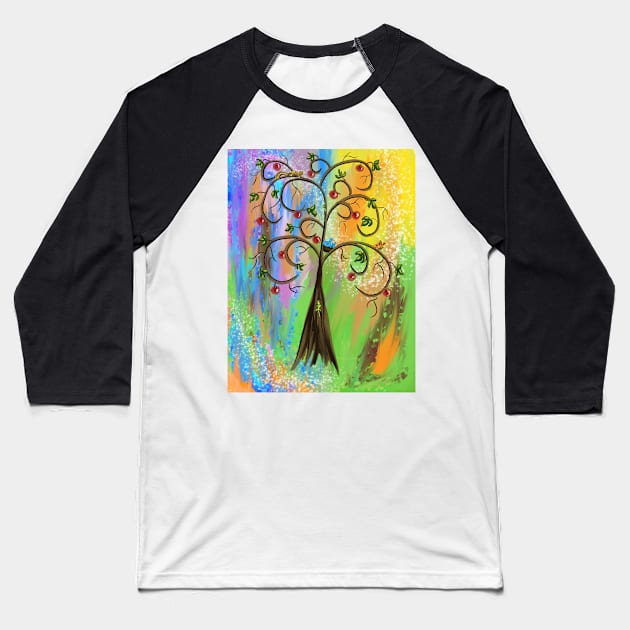 Trees are Sanctuaries Baseball T-Shirt by MamaODea